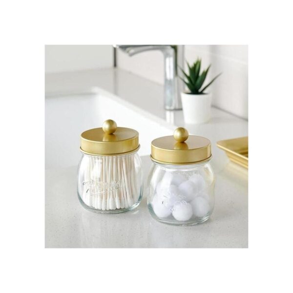 SheeChung Mason Jar Tarros de boticario de baño soporte
