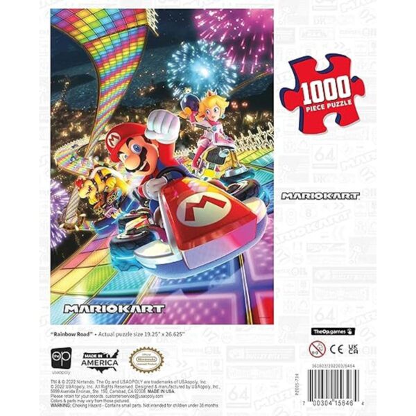 Mario Kart Rainbow Road Rompecabezas de 1000 piezas_6