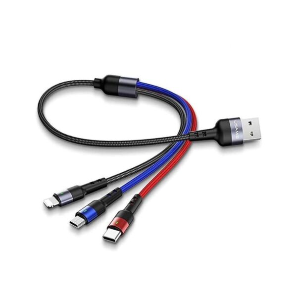 USAMS Cable de carga múltiple de 1 pie cable de carga_1