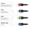 Paquete de 2 cables de carga múltiple YOUSAMS de nailon_2