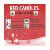 NORDICO Candlelights 100 velas rojas para árbol de_5