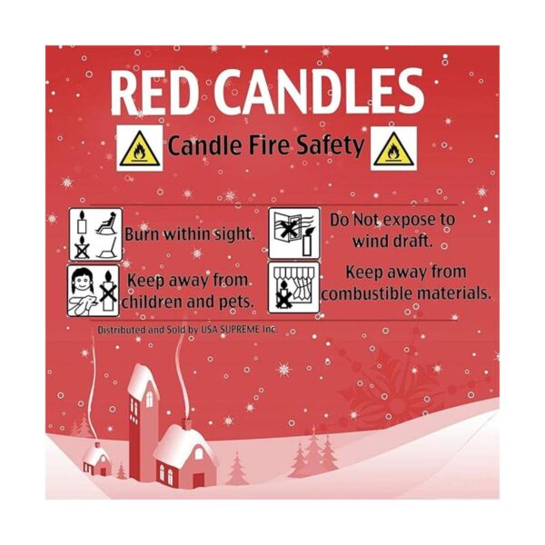 NORDICO Candlelights 100 velas rojas para árbol de_5