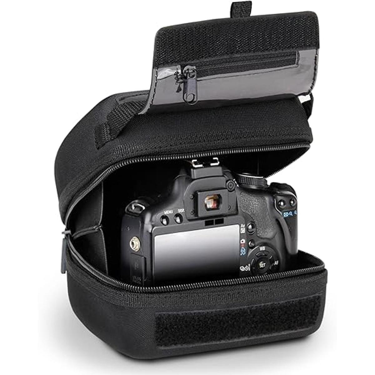 USA GEAR Carcasa rígida para cámara réflex digital negro