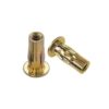 Metal Magery Mango de acero preperforado roscado tuerca_1