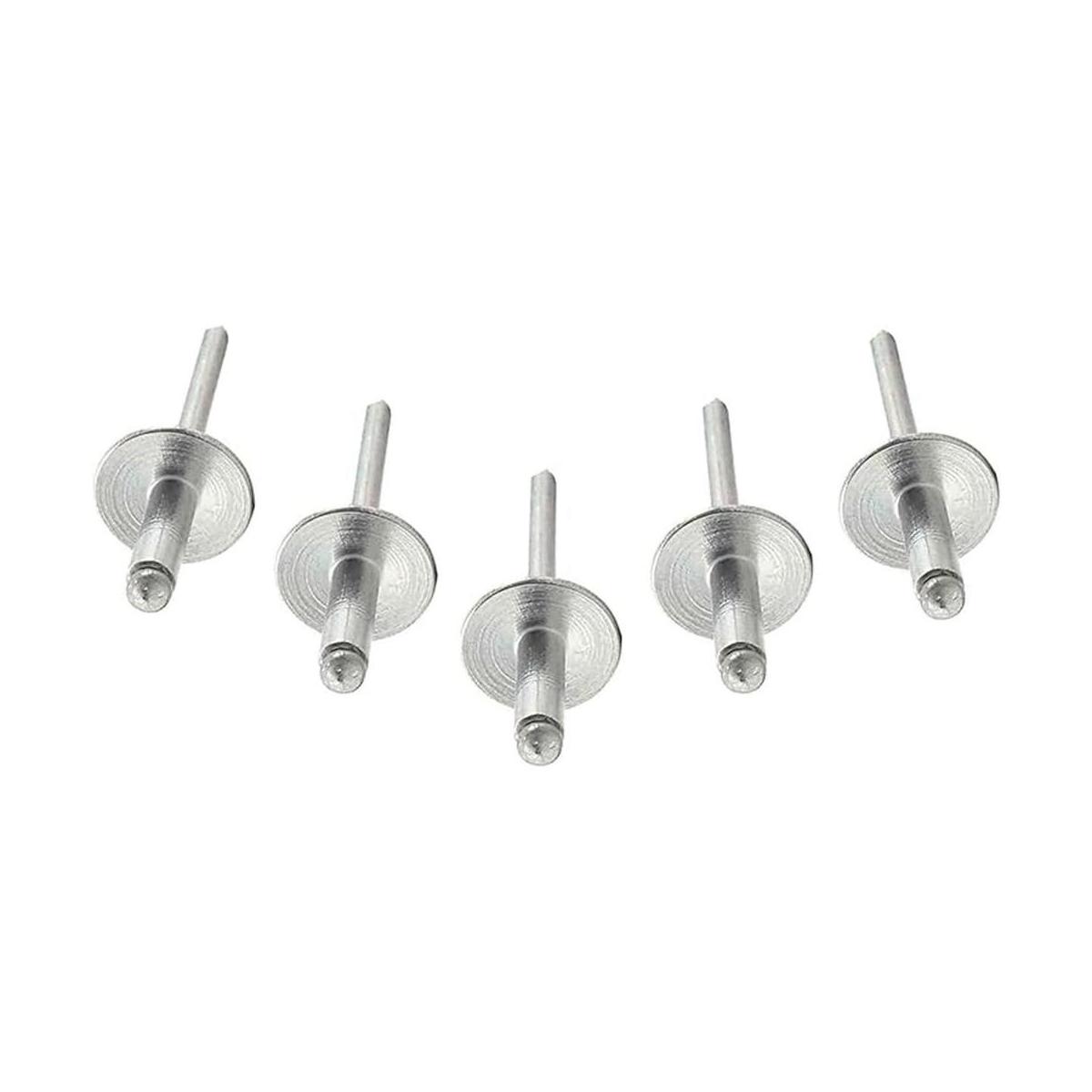 Metal Magery 100 remaches de aluminio de brida grande con