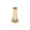 Metal Magery Mango de acero preperforado roscado tuerca_2