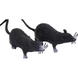 Paquete de 3 ratas falsas modelo de ratón realista_2