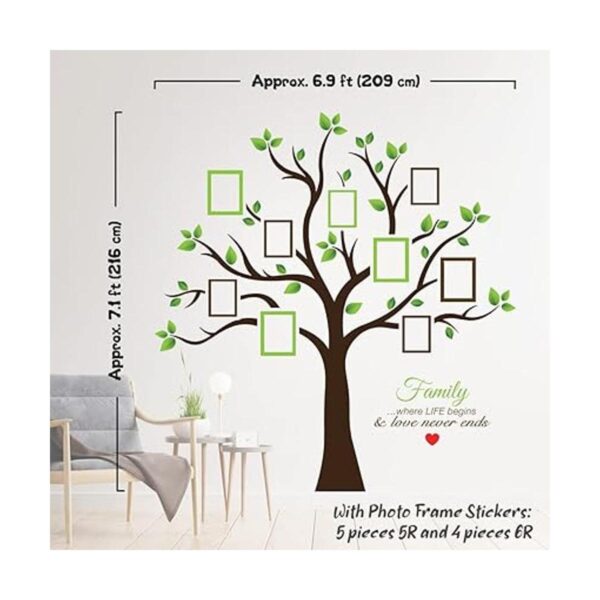 Timber Artbox Calcomanías para pared de árbol genealógico