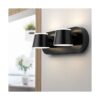URSOLA 2 luces para tocador de baño luces LED negras para_2