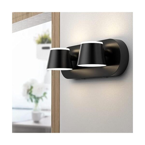 URSOLA 2 luces para tocador de baño luces LED negras para_2