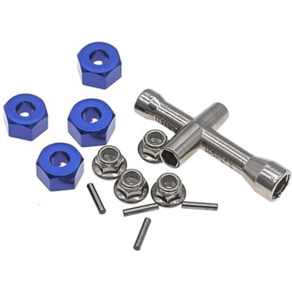 4 adaptadores hexagonales de aluminio de 0.472 in de_4
