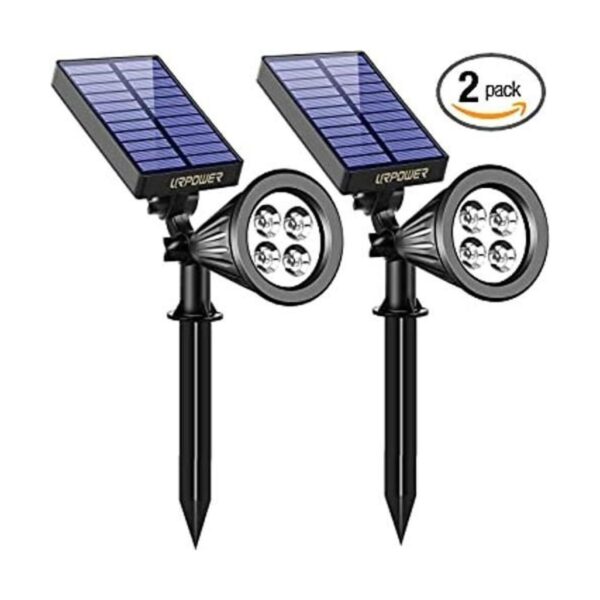 Urpower Luces solares 2 en 1 de energía solar 4 LED foco_1