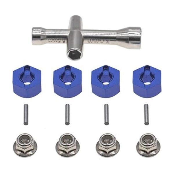 4 adaptadores hexagonales de aluminio de 0.472 in de_2