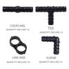 URATOT Juego de 40 accesorios de riego por goteo juego de
