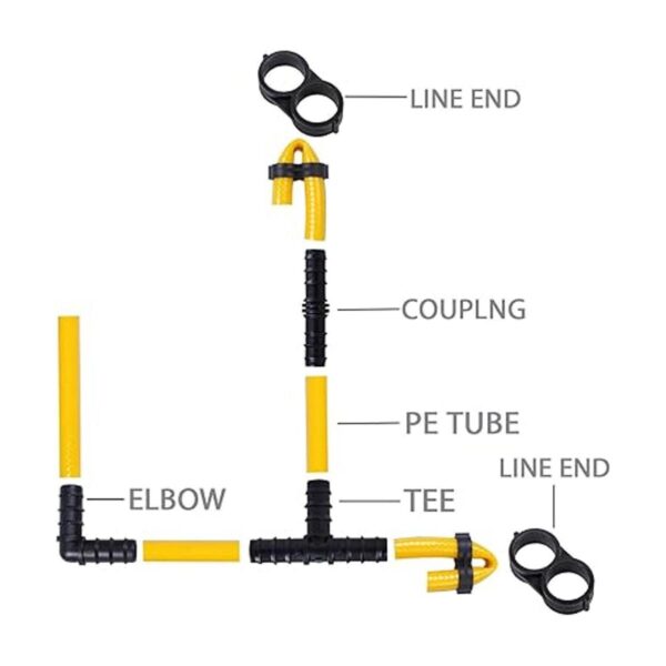 URATOT Juego de 40 accesorios de riego por goteo juego de