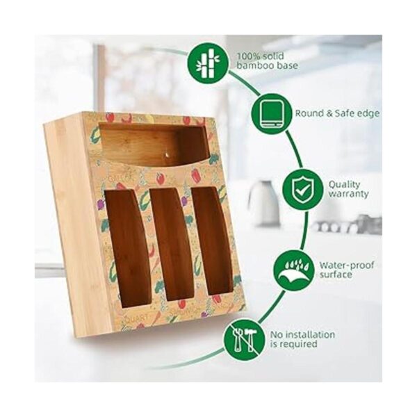 UPTRUST Organizador de bolsas Ziplock soportes para