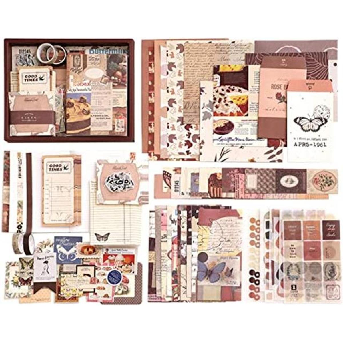 UPSYTIO Kit de álbumes de recortes vintage suministros de