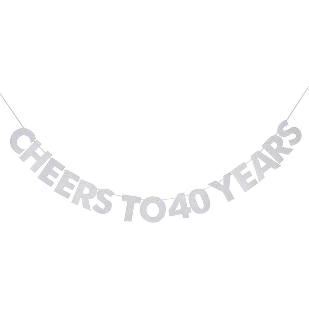 Cheers a 40 años Banner 10th cumpleaños aniversario de