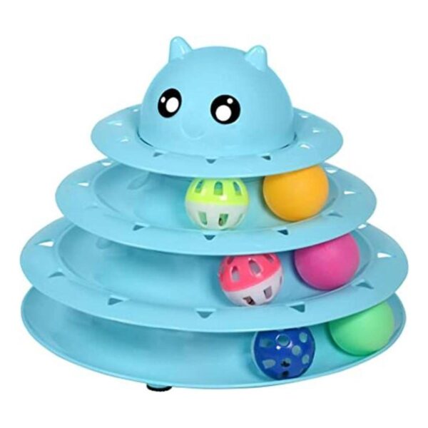 UPSKY Rodillo de juguete para gatos de 3 niveles con seis_1