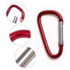 UPINS 100Pcs Aluminum Locking Carabiner Spring Clips Hook_3