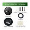 Kit de moldura de palanca de viaje para tapón de drenaje