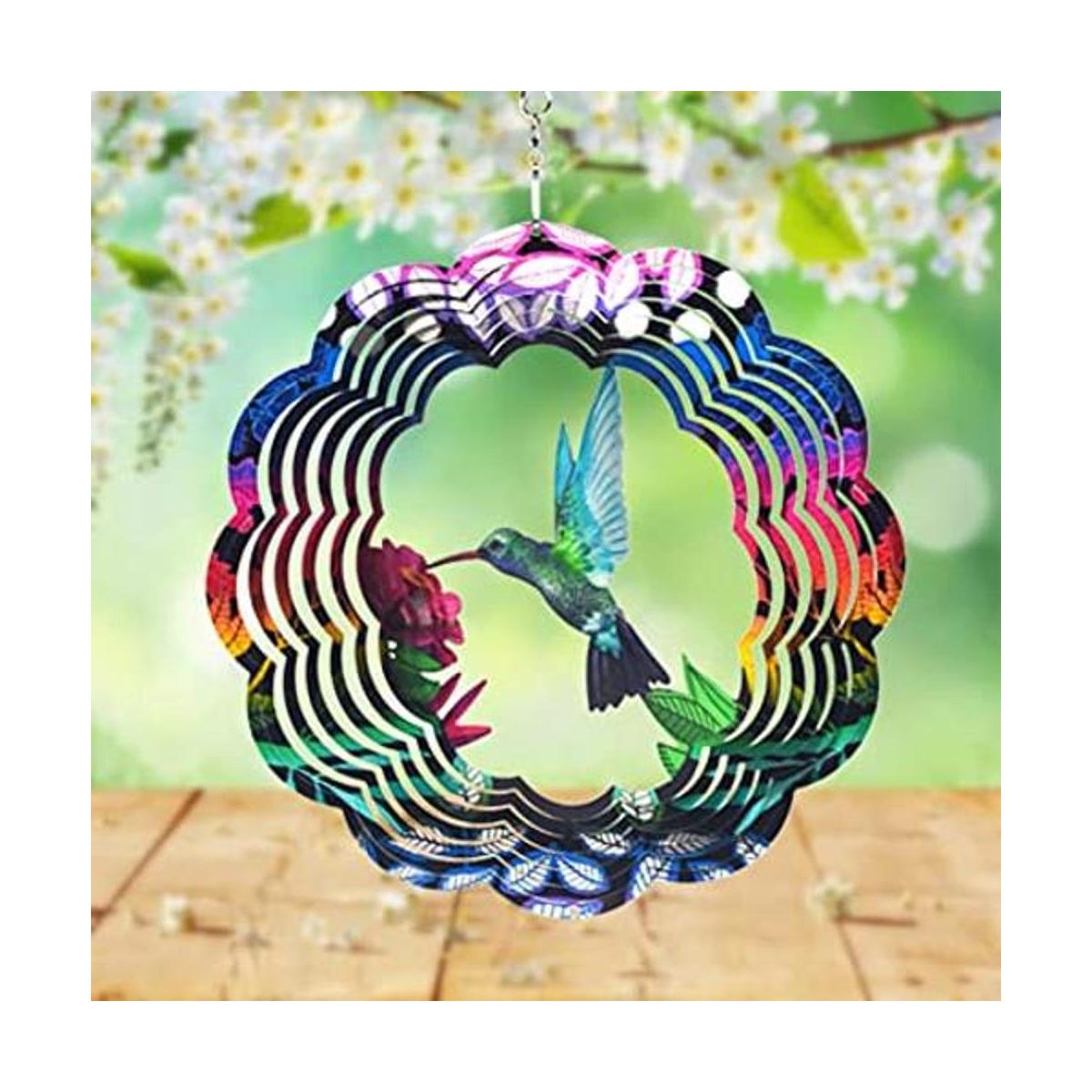 UOUDIO Girador de viento de acero inoxidable 3D