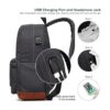 Mochila universitaria resistente al agua para portátil