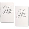 United Esell Ivory Vow Books para él y para ella regalo_1