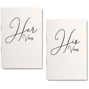 United Esell Ivory Vow Books para él y para ella regalo_1
