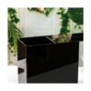UNIQOOO Caja de tarjetas de boda de acrílico negro con_6