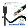 Cable USB tipo C de punta larga de 0.394 in. 3ft_2