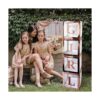 UNIIDECO 4 cajas transparentes de oro rosa para globos con_6
