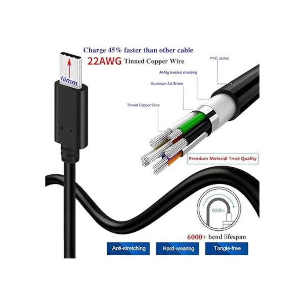 UNIDOPRO Cable de sincronización de datos 0.394 in_2