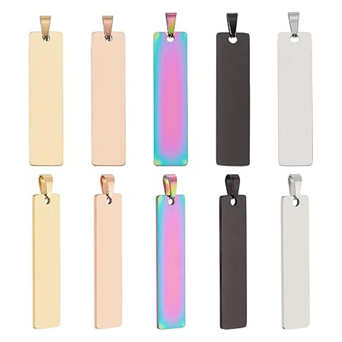 UNICRAFTALE 10 piezas de 5 colores chapados al vacío en