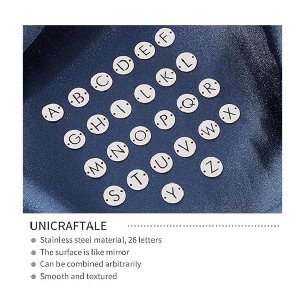 UNICRAFTALE 26 colgantes de acero inoxidable 201 con