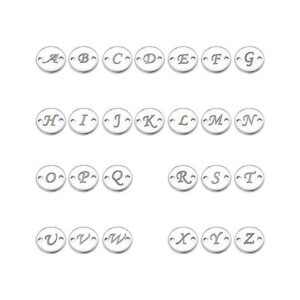 Unicraftale 52 colgantes de acero inoxidable con letras