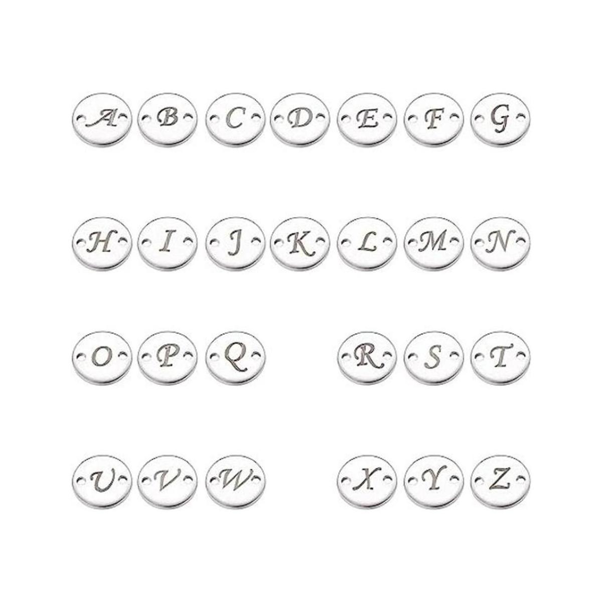 Unicraftale 52 colgantes de acero inoxidable con letras