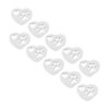 UNICRAFTALE 20 colgantes en forma de corazón dije de