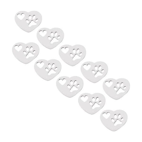UNICRAFTALE 20 colgantes en forma de corazón dije de