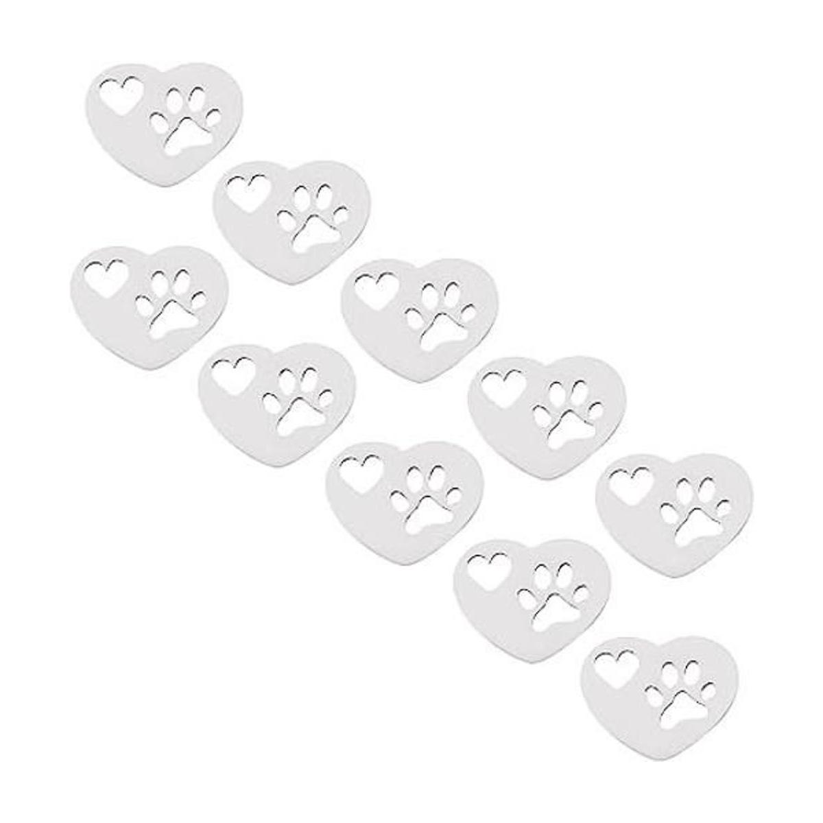 UNICRAFTALE 20 colgantes en forma de corazón dije de