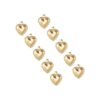 UNICRAFTALE Aproximadamente 100 dijes de corazón hinchado
