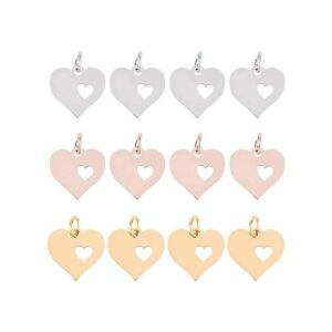 UNICRAFTALE 18 piezas de 3 colores corazón con corazón_1