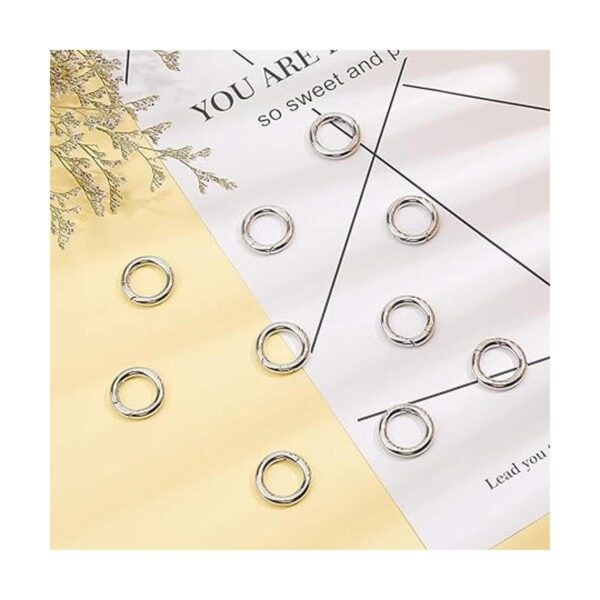 Unicraftale 10 anillos de acero inoxidable para puerta de