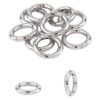 Unicraftale 10 anillos de acero inoxidable para puerta de