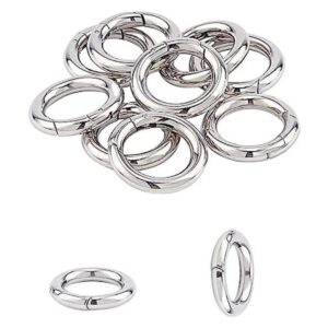 Unicraftale 10 anillos de acero inoxidable para puerta de