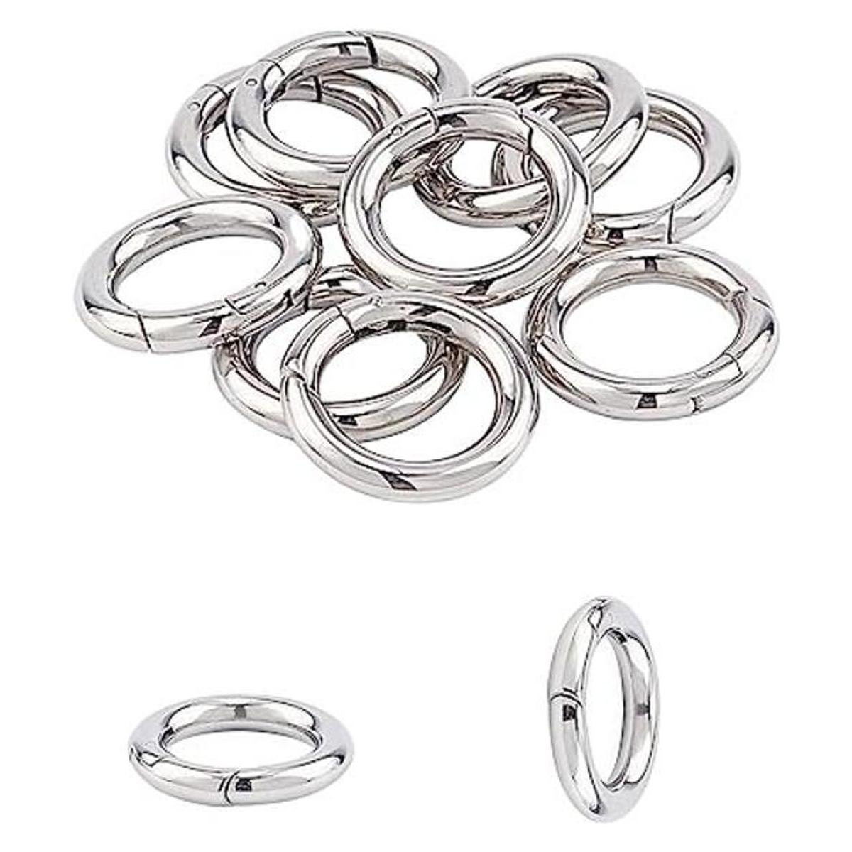 Unicraftale 10 anillos de acero inoxidable para puerta de