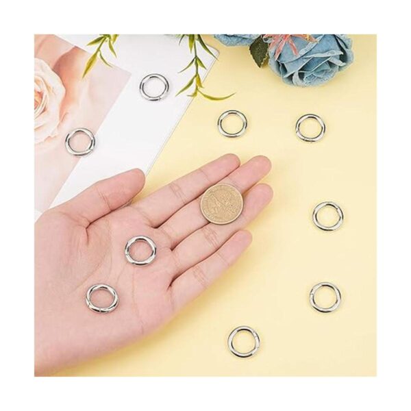 Unicraftale 10 anillos de acero inoxidable para puerta de