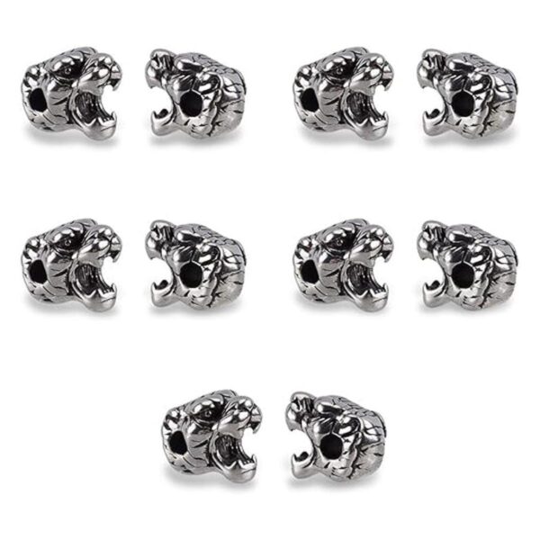 UNICRAFTALE 10 cuentas de acero inoxidable 304 con forma