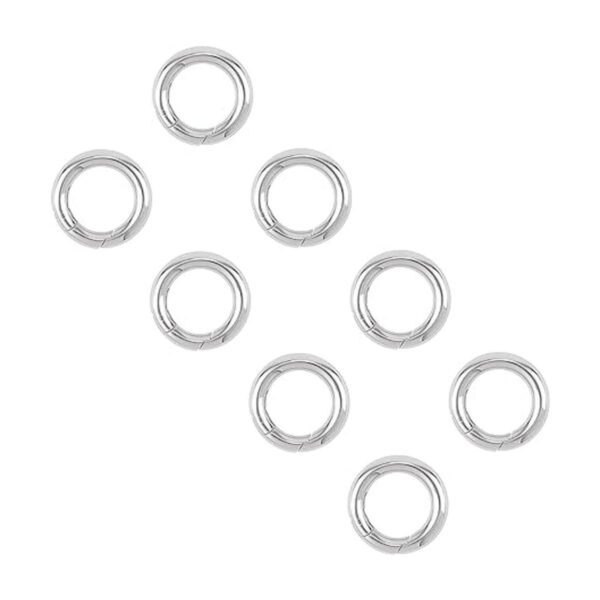 Unicraftale 10 anillos de acero inoxidable para puerta de