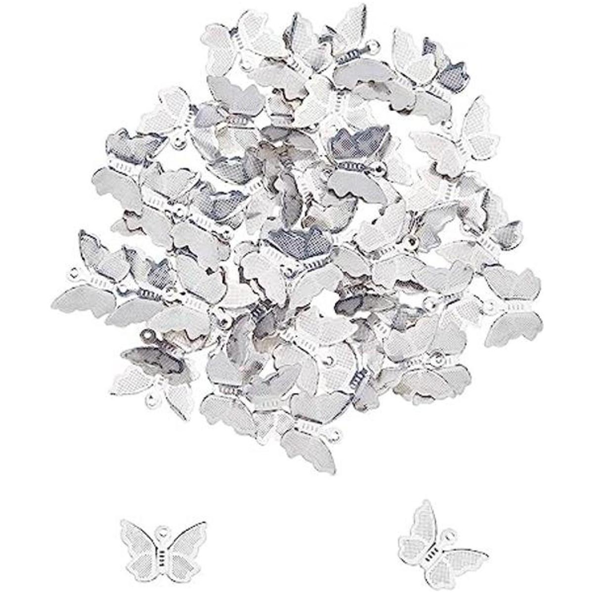 UNICRAFTALE Acerca de 100pcs Mariposa Patrón Charms